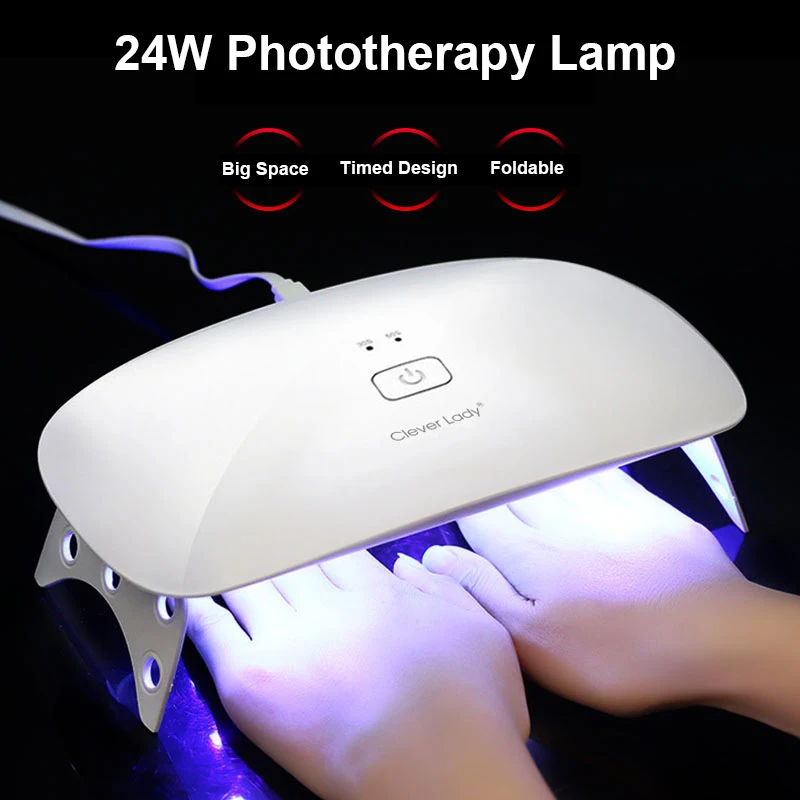 DIY Salon Portable UV LED Nail Lamp 24W USB Charging Nail Dryer UV Light for Gel Nails Fast Curing Gel Polish Tools Home
DIY Salon Portable UV LED Nail Lamp 24W USB Charging Nail Dryer UV Light for Gel Nails Fast Curing Gel Polish Tools Home