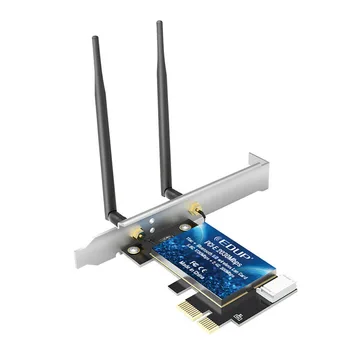 Desktop Wireless Bluetooth Dual Band PCI Express Receiver Network Card With Antennas Transmitter Universal 2030Mbps Wifi Adapter 
Desktop Wireless Bluetooth Dual Band PCI Express Receiver Network Card With Antennas Transmitter Universal 2030Mbps Wifi Adapter