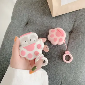 Bluetooth Earphone Case for Airpods Cute Accessories Protective Cover Anti-lost Strap for airpods 2 Silicone 3D design Cat paw
Bluetooth Earphone Case for Airpods Cute Accessories Protective Cover Anti-lost Strap for airpods 2 Silicone 3D design Cat paw