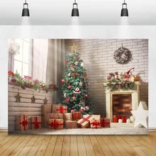 Christmas Tree Fireplace Wreath Gift Candle Flower Window Carpet Baby Party Portrait Photo Backgrounds Photographic Backdrops
Christmas Tree Fireplace Wreath Gift Candle Flower Window Carpet Baby Party Portrait Photo Backgrounds Photographic Backdrops