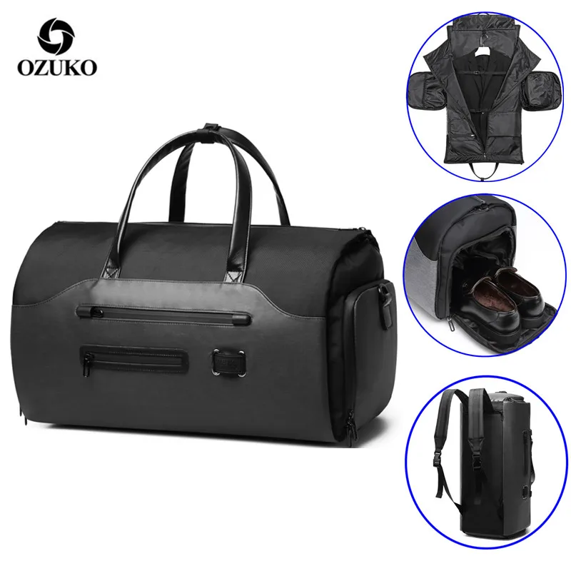Многофункциональная дорожная сумка OZUKO для мужчин вместительный чемодан
