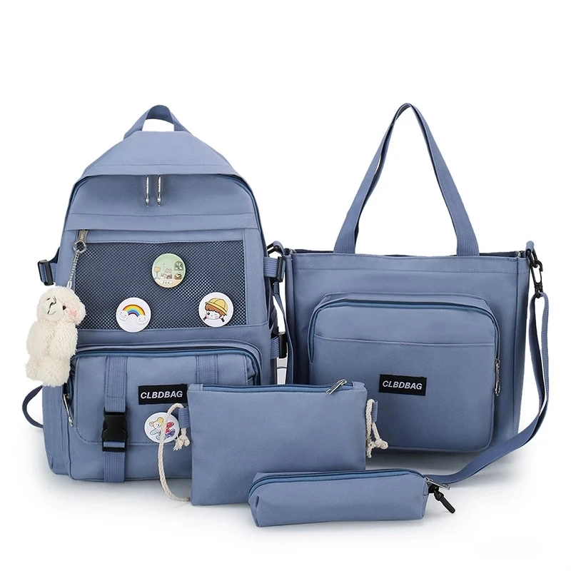 4 pieces/set school bagfor teenagers 2021 new fashion all-match waterproof Oxford backpacks students lightweight schoolbags
4 pieces/set school bagfor teenagers 2021 new fashion all-match waterproof Oxford backpacks students lightweight schoolbags