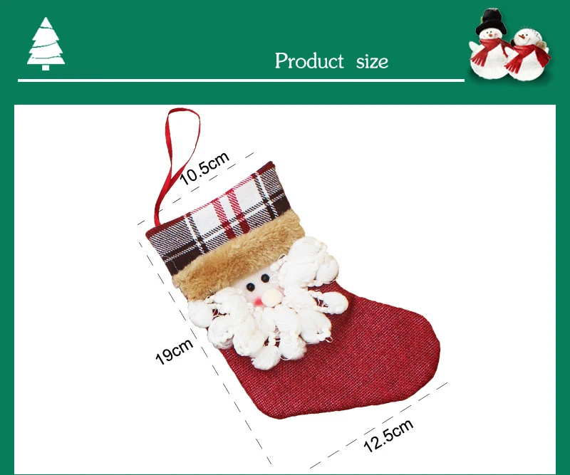 christmas stockings gifts cloth santa elk socks xmas lovely gift