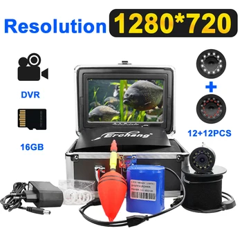 7 Inch 1280*720 15M Cable Fishing Camera Fish Finder Video Underwater Camera 12pcs White LEDs+12pcs Infrared Lamp ICE Fishing
7 Inch 1280*720 15M Cable Fishing Camera Fish Finder Video Underwater Camera 12pcs White LEDs+12pcs Infrared Lamp ICE Fishing