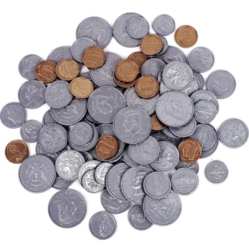 LEARNING ADVANTAGE Play Coin Set 20 Half-Dollars,20 Quarters, 20 Dimes, 20 Nickels, 20 Pennies Plastic Coins for Pretend Play
LEARNING ADVANTAGE Play Coin Set 20 Half-Dollars,20 Quarters, 20 Dimes, 20 Nickels, 20 Pennies Plastic Coins for Pretend Play