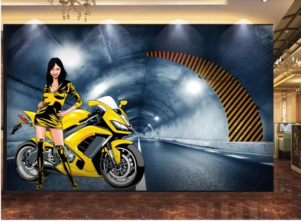 Custom photo mural 3d wallpaper Culvert tunnel beauty motorcyclist bar home decor living room wallpaper for walls 3 d in rolls
Custom photo mural 3d wallpaper Culvert tunnel beauty motorcyclist bar home decor living room wallpaper for walls 3 d in rolls