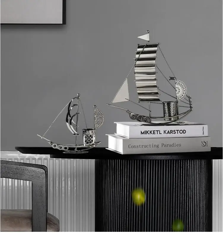 American Fengshui Metal Sailing Pen Holders Accessories Office Desktop Figurines Crafts Home Study Room Table Box Decoration Art
American Fengshui Metal Sailing Pen Holders Accessories Office Desktop Figurines Crafts Home Study Room Table Box Decoration Art