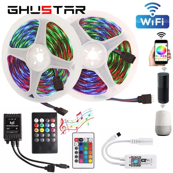 WIFI Smart Led Strip Light Music Sync Remote Controller 2835 60leds/m Neon Strip RGB Flexible Home Decoration Lamp for Kitchen
WIFI Smart Led Strip Light Music Sync Remote Controller 2835 60leds/m Neon Strip RGB Flexible Home Decoration Lamp for Kitchen
