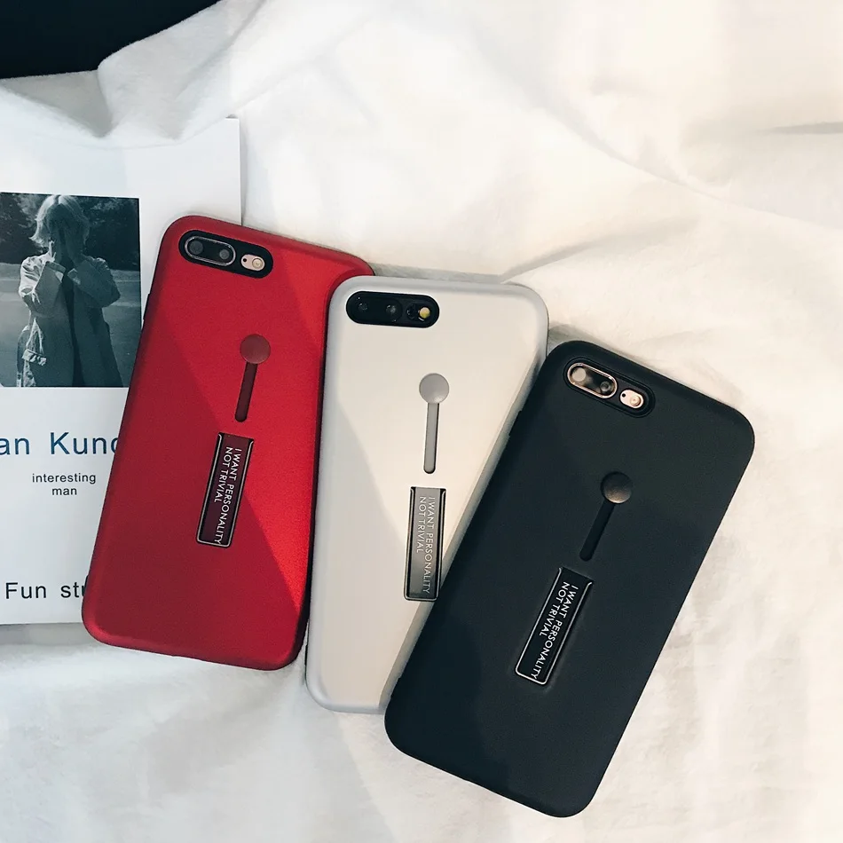 For iPhone 6 6s 7 8 Plus XR X XS Max Case stand on by Finger Loop Strap Cover Shockproof Back phone case
For iPhone 6 6s 7 8 Plus XR X XS Max Case stand on by Finger Loop Strap Cover Shockproof Back phone case