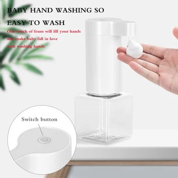 Touchless Liquid Soap Dispenser Smart Sensor Soap Liquid Dispenser 250ml White Rechargeable USB Soap Liquid Bottle
Touchless Liquid Soap Dispenser Smart Sensor Soap Liquid Dispenser 250ml White Rechargeable USB Soap Liquid Bottle
