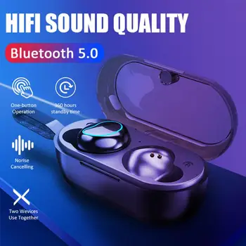 New TWS T2 Bluetooth Earphone5.0 HD Sound Quality Binaural Call with Charging Warehouse Sports wireless Headphones
New TWS T2 Bluetooth Earphone5.0 HD Sound Quality Binaural Call with Charging Warehouse Sports wireless Headphones