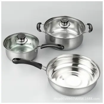 stainless steel pot utensils, kitchen utensils, three-piece pot, soup pot, fried pot, kitchen gift, gift combination, set pot,
stainless steel pot utensils, kitchen utensils, three-piece pot, soup pot, fried pot, kitchen gift, gift combination, set pot,