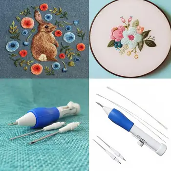 Embroidery Pen Magic Embroidery Pen DIY Crafts Magic Embroidery Pen Set DIY 3 Interchangeable Punch Needle Sewing Accessories
Embroidery Pen Magic Embroidery Pen DIY Crafts Magic Embroidery Pen Set DIY 3 Interchangeable Punch Needle Sewing Accessories