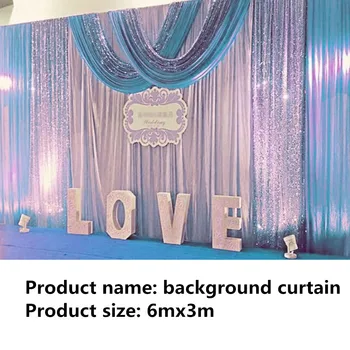Unicorn party decortions 3Mx6M Wedding Backdrop curtains with Silver Sequins swag Celebration Stage Performance Background props
Unicorn party decortions 3Mx6M Wedding Backdrop curtains with Silver Sequins swag Celebration Stage Performance Background props