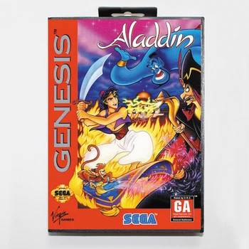 Aladdin 16bit MD Game Card For Sega Mega Drive/ Genesis with Retail Box 
Aladdin 16bit MD Game Card For Sega Mega Drive/ Genesis with Retail Box