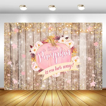 Pink Pumpkin Baby Shower Background For Photography Mmaple Leaves Glitter Backdrop Rustic Wood Dessert Table Decorations Props 
Pink Pumpkin Baby Shower Background For Photography Mmaple Leaves Glitter Backdrop Rustic Wood Dessert Table Decorations Props