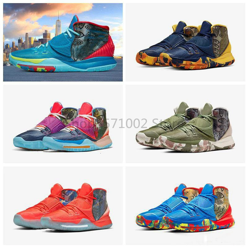 

2020 Kyrie Men 5 6 Pre-Heat Tokyo NYC Miami Mens Basketball Shoes 5s Irving 6s Sponge Pineapple Sports Sneakers bob Chaussures