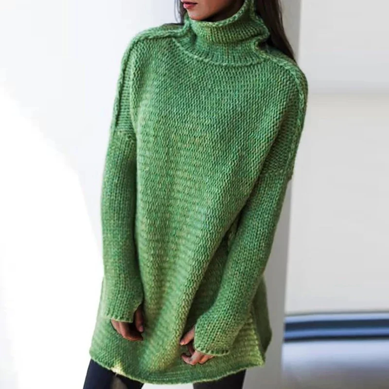 2020 Fall/Winter Fashion Turtleneck Sweater Oversized Women's Clothes Plus Large Loose Solid Pullover Knit Dress Pullover
2020 Fall/Winter Fashion Turtleneck Sweater Oversized Women's Clothes Plus Large Loose Solid Pullover Knit Dress Pullover