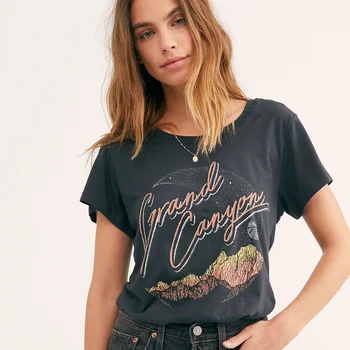 Grand Canyon Tee Shirt Women Summer Rock and Roll Band Black Casual T Shirts 2020 Cotton Graphic Tees Boho Vintage tshirt Tops
Grand Canyon Tee Shirt Women Summer Rock and Roll Band Black Casual T Shirts 2020 Cotton Graphic Tees Boho Vintage tshirt Tops