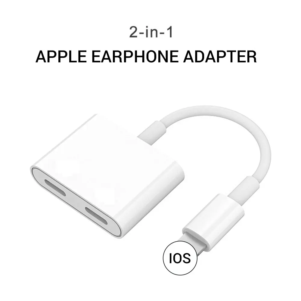2 In 1 For Lightning Adapter For IPhone 7 Charging Adapter For IPhone 8 7 Plus 10 X Charger Splitter Headphone Adapter
2 In 1 For Lightning Adapter For IPhone 7 Charging Adapter For IPhone 8 7 Plus 10 X Charger Splitter Headphone Adapter