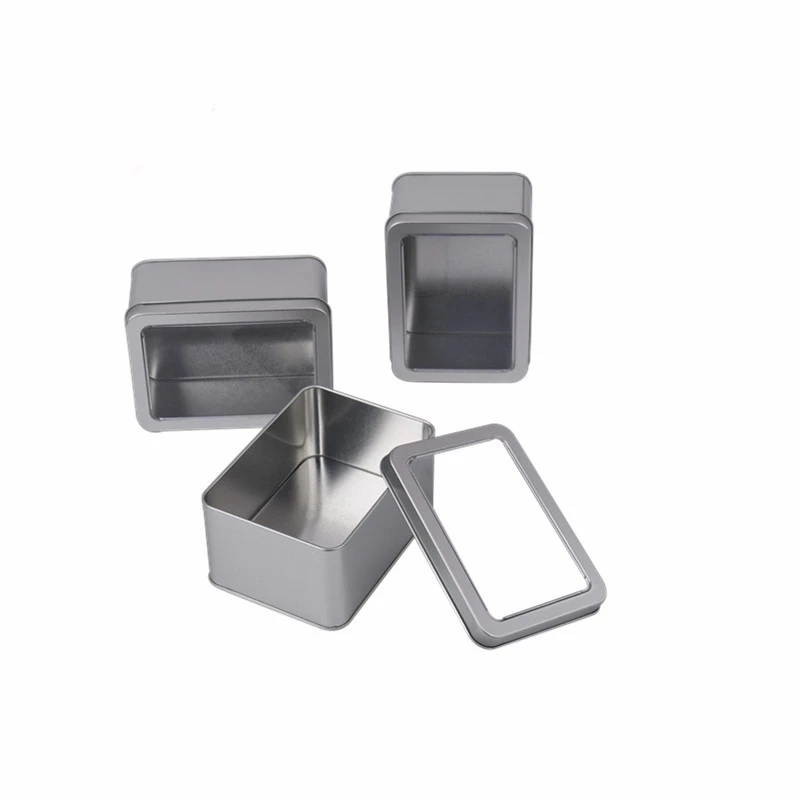60mm Hight Tin Storage Box Clear Window Lid Metal Storage Box Quality Tin Organizer Container For Card Jewelry Drawer Tin Case
60mm Hight Tin Storage Box Clear Window Lid Metal Storage Box Quality Tin Organizer Container For Card Jewelry Drawer Tin Case
