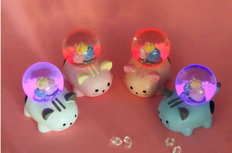 snow globe crystal ball rotating music box christmas decoration