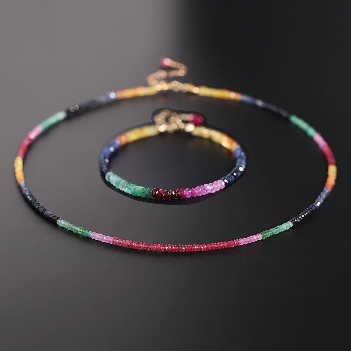 Trendy Natural Stone Colorful Beads Jewelry Set Facet Real Stone Necklace Bracelet Set Minimalist Quality Party Accessory Women
Trendy Natural Stone Colorful Beads Jewelry Set Facet Real Stone Necklace Bracelet Set Minimalist Quality Party Accessory Women