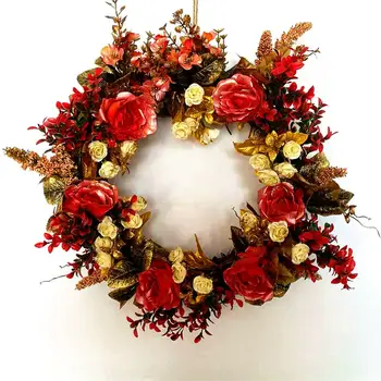 Christmas wreath Retro Golden garland shone Artificial flower grapevine wreath guirnaldas door 45cm
Christmas wreath Retro Golden garland shone Artificial flower grapevine wreath guirnaldas door 45cm
