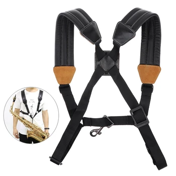 Kid Goat Genuine Leather Double Shoulder Saxophone Durable with Snap Hook Strap Double Shoulder for Alto Tenor Bari Soprano Sax
Kid Goat Genuine Leather Double Shoulder Saxophone Durable with Snap Hook Strap Double Shoulder for Alto Tenor Bari Soprano Sax