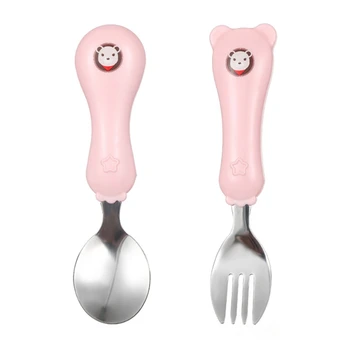 2Pcs/Set Child Toddler Cute Cartoon Cutlery Stainless Fork Spoon Infant Baby Feeding Utensils
2Pcs/Set Child Toddler Cute Cartoon Cutlery Stainless Fork Spoon Infant Baby Feeding Utensils