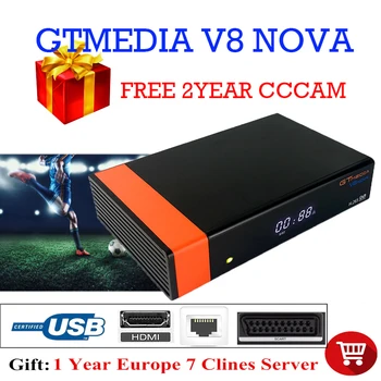 DVB-S2 Receptor Gtmedia V8 Nova built-in WIFI by freesat v8 super Europe Cline cccam server for 3 Years TV Box Same as V9 Super
DVB-S2 Receptor Gtmedia V8 Nova built-in WIFI by freesat v8 super Europe Cline cccam server for 3 Years TV Box Same as V9 Super