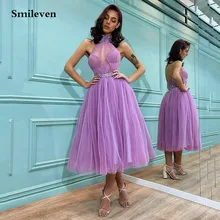 Smileven Short Puff Tulle Mini Prom Dresses High Neck Sleeveless Prom Gowns With Beads Belt Tea-Length Evening Party Dresses
Smileven Short Puff Tulle Mini Prom Dresses High Neck Sleeveless Prom Gowns With Beads Belt Tea-Length Evening Party Dresses