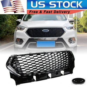US STOCK Front Bumper Grille for Ford Escape Kuga 2017 2018 2019 Honeycomb Mesh Grill Glossy Black
US STOCK Front Bumper Grille for Ford Escape Kuga 2017 2018 2019 Honeycomb Mesh Grill Glossy Black