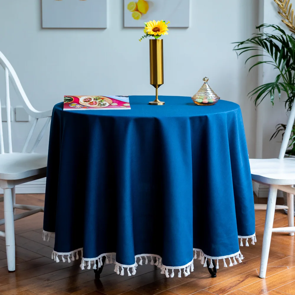 Nordic Style Decorative Linen Round Tablecloth With Oilproof Thick Rectangular Dining Table Cover
Nordic Style Decorative Linen Round Tablecloth With Oilproof Thick Rectangular Dining Table Cover