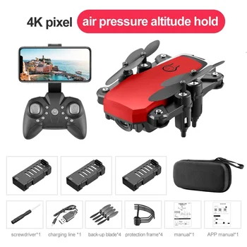

LF606 MINI RC Drone Wifi FPV Foldable with 4K HD Camera Follow Altitude Hold 3D Flips Headless RC Helicopter Aircraft Kid's Gift