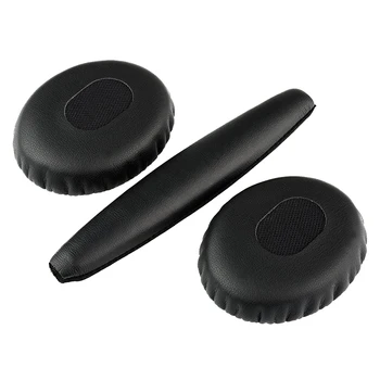 A pair of black ear cushions with head pad for Bose QC3 Quiet Comfort 3 headphones
A pair of black ear cushions with head pad for Bose QC3 Quiet Comfort 3 headphones