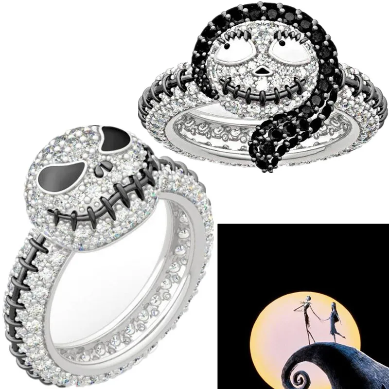 Nightmare Before Christmas Gothic Jack Skellington Sally Cosplay Lovers Rings Jewelry
Nightmare Before Christmas Gothic Jack Skellington Sally Cosplay Lovers Rings Jewelry