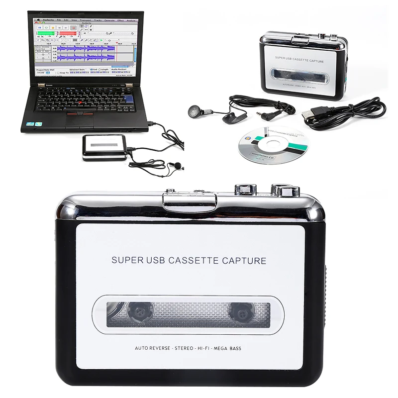 Портативная кассета Mini USB для MP3 кассеты плейеры совершенно новые перезаряжаемые