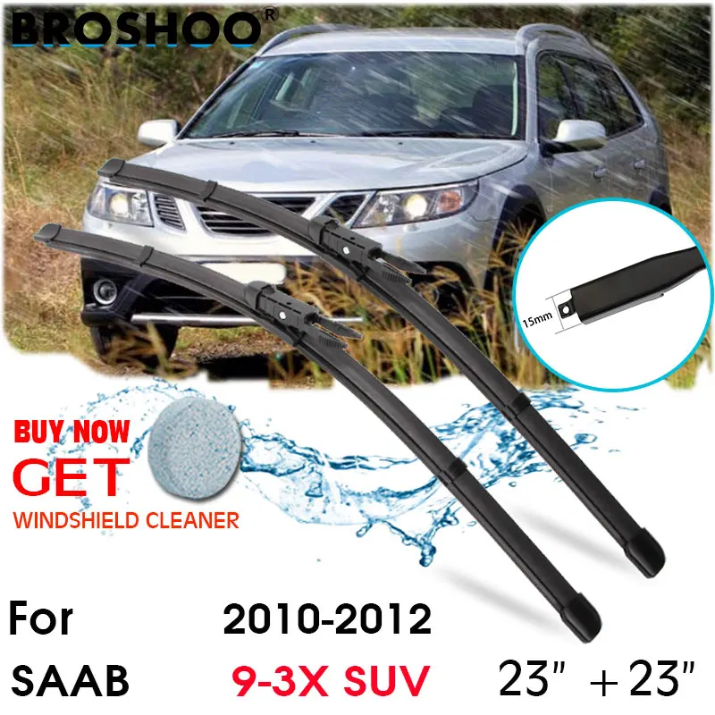 

Car Wiper Blade Front Window Windscreen Windshield Wipers Blades Auto Accessories For Saab 9-3X SUV 23''+23'' 2010-2012