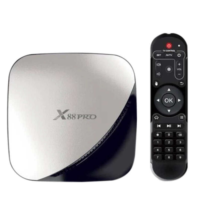 X88 PRO Smart Android 9.0 TV Box Rockchip RK3318 Quad Core 64 Bit UHD 4K VP9 H.265 4GB +64GB 2.4G / 5G WiFi HD Media Player(EU P
X88 PRO Smart Android 9.0 TV Box Rockchip RK3318 Quad Core 64 Bit UHD 4K VP9 H.265 4GB +64GB 2.4G / 5G WiFi HD Media Player(EU P