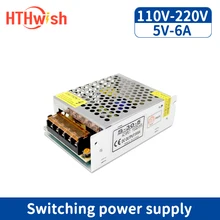 AC LED Power Supply DC 5V Lighting Transformer 6A AC 220V Power Switch Adapter, Suitable for LED Light Bar PC CCTV Camera
AC LED Power Supply DC 5V Lighting Transformer 6A AC 220V Power Switch Adapter, Suitable for LED Light Bar PC CCTV Camera