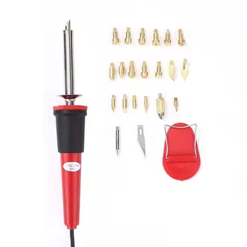 24 in 1 Soldering Iron Carving Pyrography Tool Wood Embossing Burning Soldering Pen Set Welding Tips Kit
24 in 1 Soldering Iron Carving Pyrography Tool Wood Embossing Burning Soldering Pen Set Welding Tips Kit