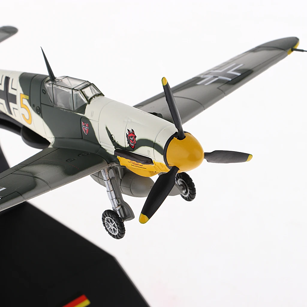 1/72 Diecast Military Fighter Bf-109 / Me-109 Airplane Helicopter DIY Home Decor 1/72 Diecast Military Fighter Bf-109 / Me-109 Airplane Helicopter DIY Home Decor