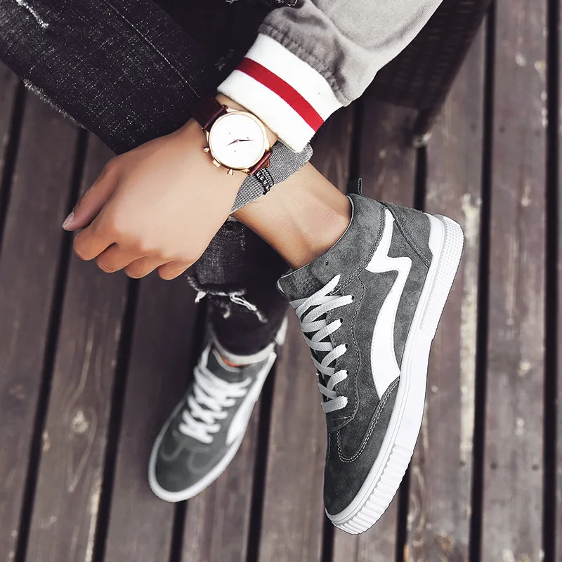 MEN'S SHOES Winter plus Velvet Warm Trendy Shoes Korean-style Trend Versatile Harajuku-Style Shoe Casual High-top Board Shoe Cot
MEN'S SHOES Winter plus Velvet Warm Trendy Shoes Korean-style Trend Versatile Harajuku-Style Shoe Casual High-top Board Shoe Cot