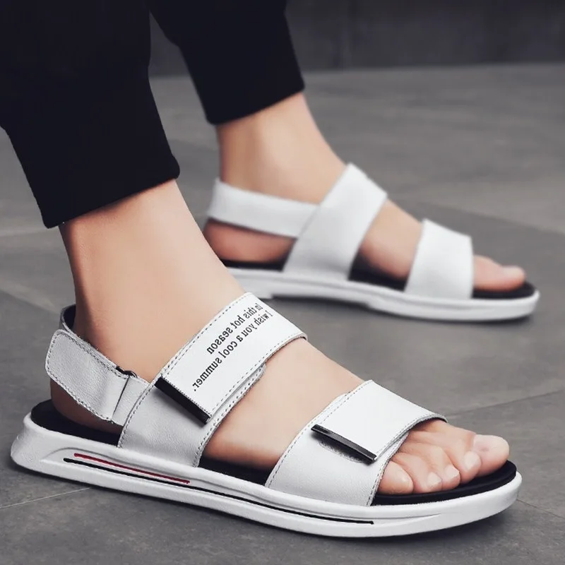 Summer Slippers Dual Purpose-Style Outer Wear Single-strap Slipper Korean-style Trend Men Cool Anti-slip Soft