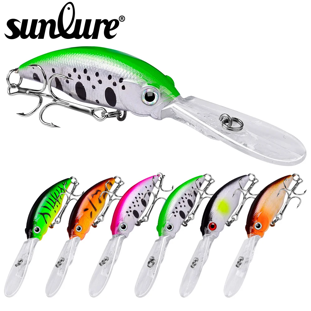 

Sunlure 6PCS Minnow Fishing Lures 10cm-8g Floating Hard Baits Artificial Wobbler Crankbait Carp Perch Pesca Fishing Tackle