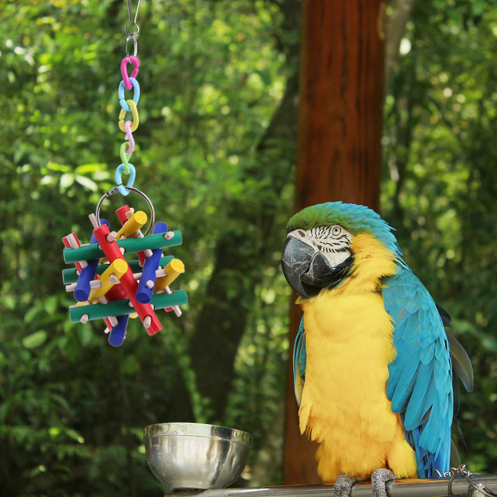 Color Rubik's Cube Pendant Parrot Toy Multicolor Bird Cage Hanging Building Chewing Standing Square Pet Toy CVS
Color Rubik's Cube Pendant Parrot Toy Multicolor Bird Cage Hanging Building Chewing Standing Square Pet Toy CVS