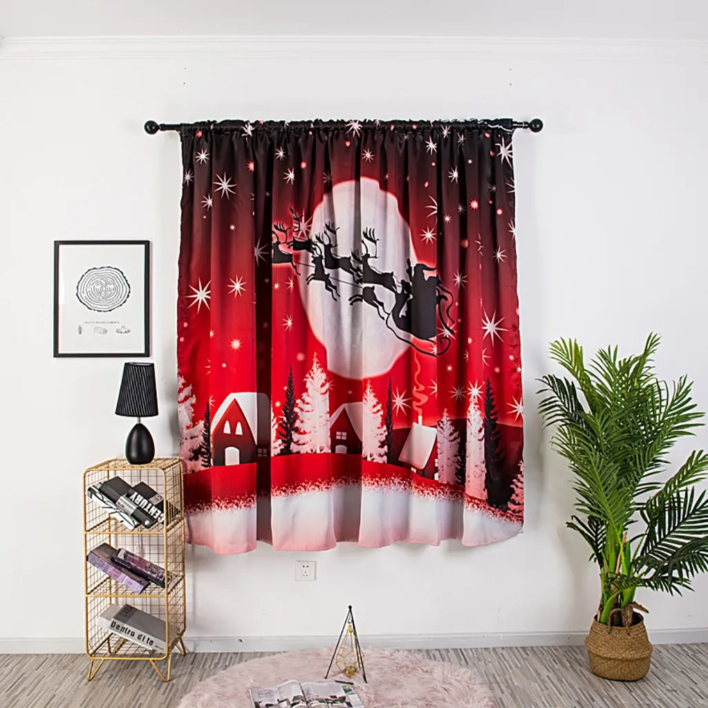 Christmas Curtain Tulle Window Treatment Voile Drape Valance 1 Panel Fabric size 140X130cm Stylish unique design Smooth soft
Christmas Curtain Tulle Window Treatment Voile Drape Valance 1 Panel Fabric size 140X130cm Stylish unique design Smooth soft