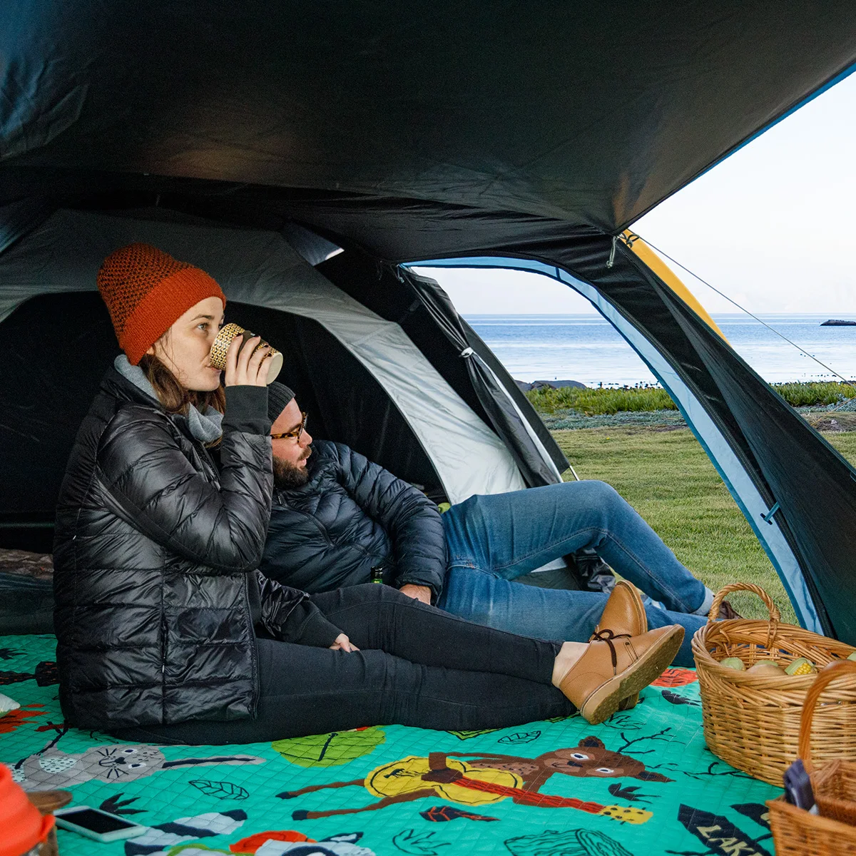 Палатка Naturehike туристическая на 2 3 человек большая семейная одна спальня гостиная