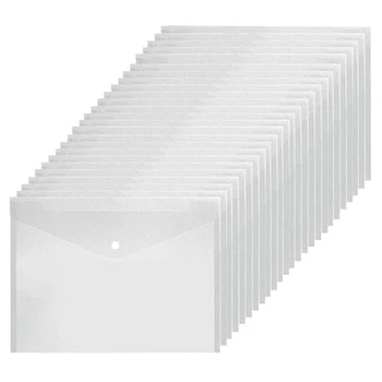 48Pcs Envelope Transparent File A4 Folder with Snap Plastic Envelope Waterproof Folder Suitable for School Home Office
48Pcs Envelope Transparent File A4 Folder with Snap Plastic Envelope Waterproof Folder Suitable for School Home Office